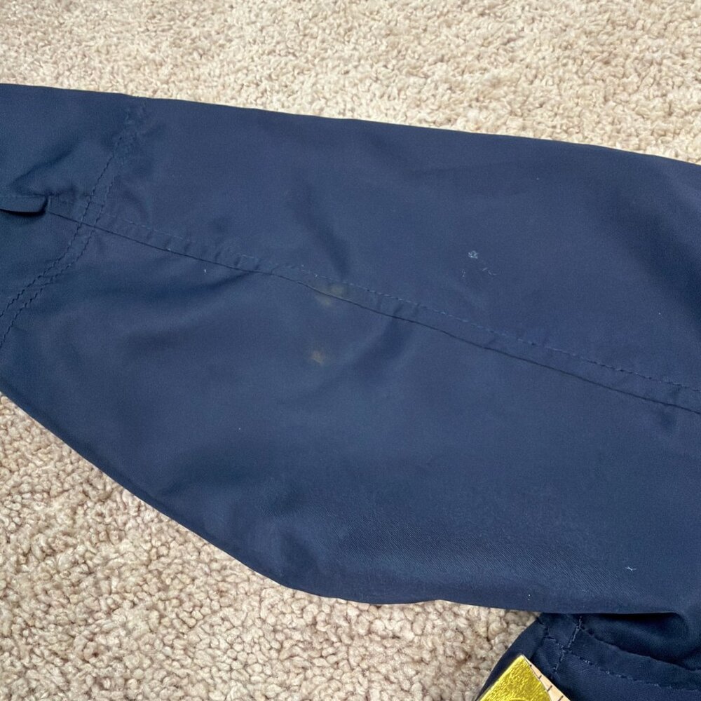 Polo Ralph Lauren Jacket Boys 7 Navy Blue Full Zip Hood Fleece Lined Preppy Vtg - Picture 10 of 10